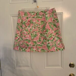 Floral Pink and Green Women's Liz golf skort